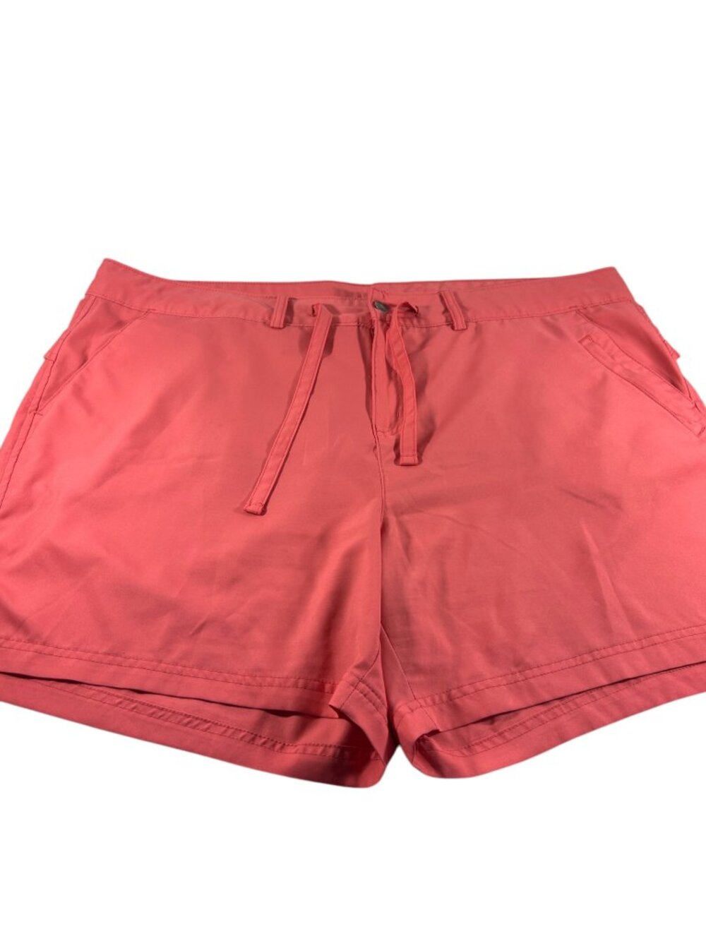 Magellan Outdoors Womens 2X Coral Pink Hiking Fishing Outdoor Shorts Drawstring